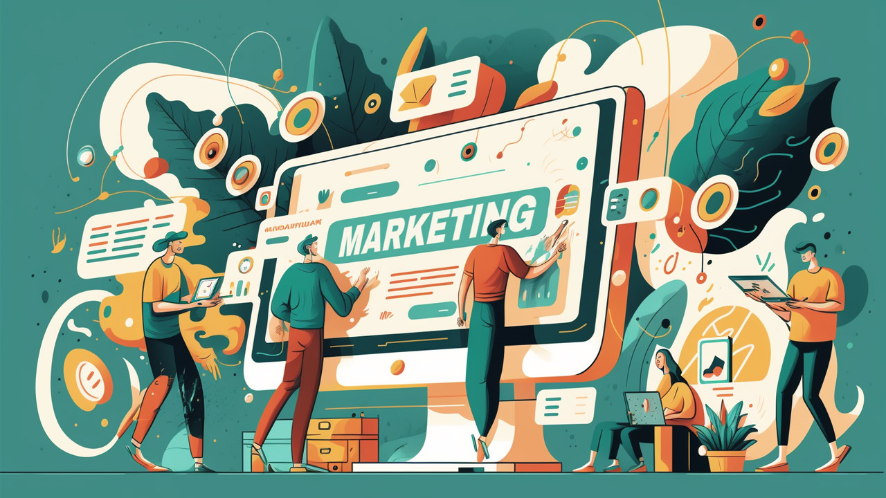 illustration of what is digital marketing