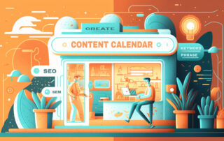 illustration of content calendar