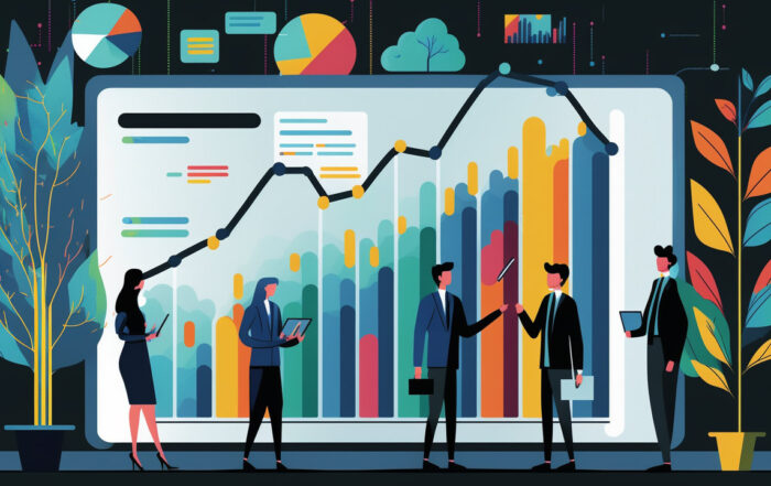 illustration of marketing meeting