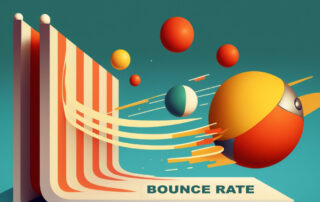 illustration of website bounce rate measurement