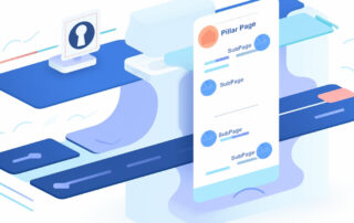 illustration of seo pillar page mapping