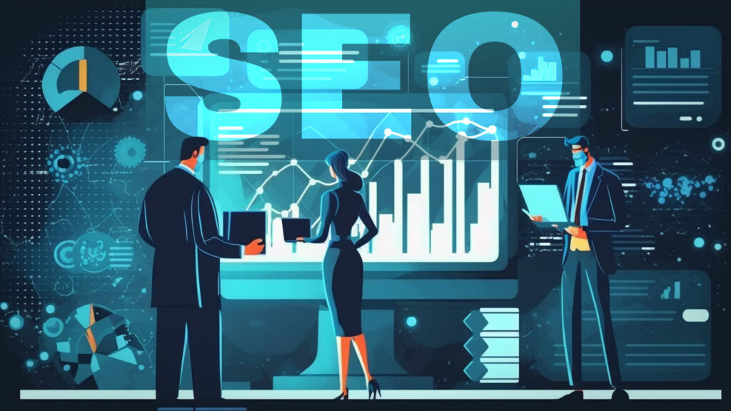 illustration title of search engine optimization