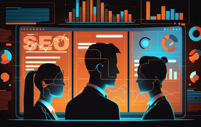 illustration title of search engine optimization