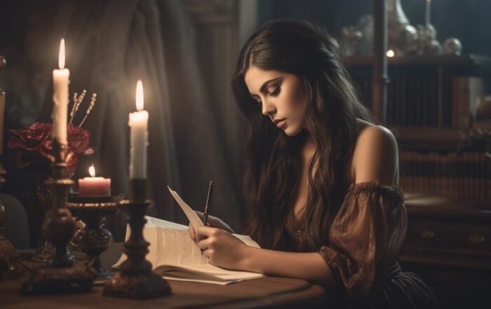 Illustration of book reviewer