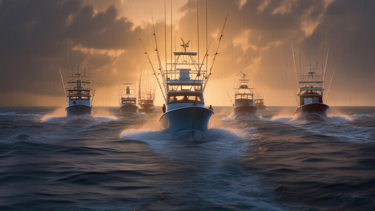 Illustration of Digital Marketing for Fishing Charter Business