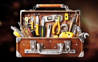 Illustration of Digital Marketing Tool Box