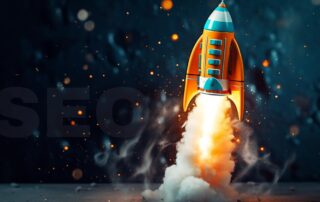 Illustration of SEO Blastoff