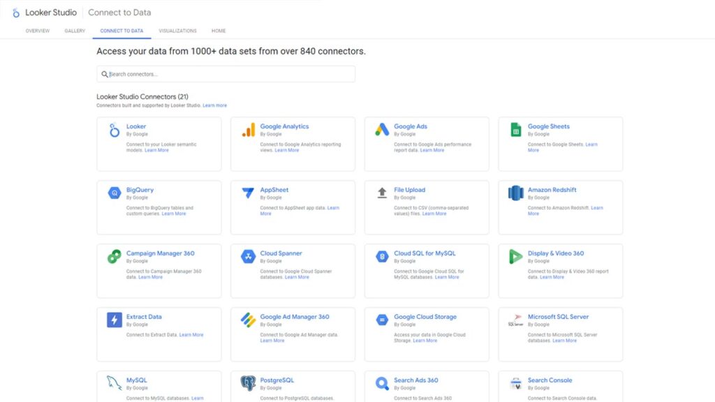 Illustration of a Google Data Studio Connectors