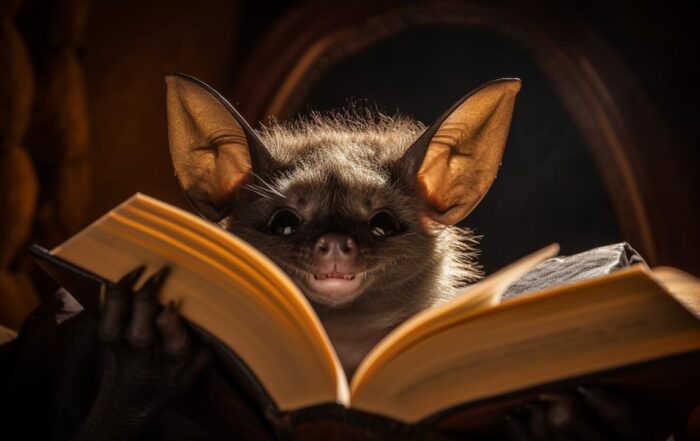 Illustration of book reviewer