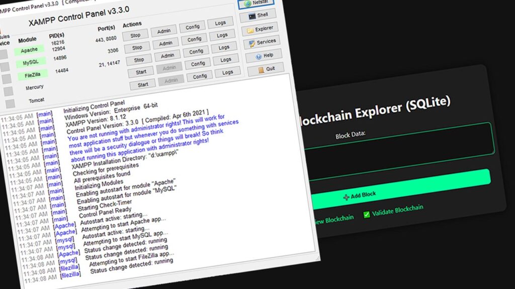 personal blockchain project