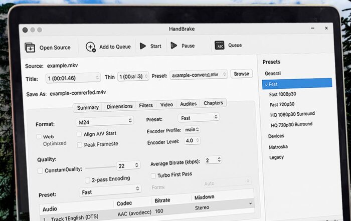 Handbrake Video Codec Conversion