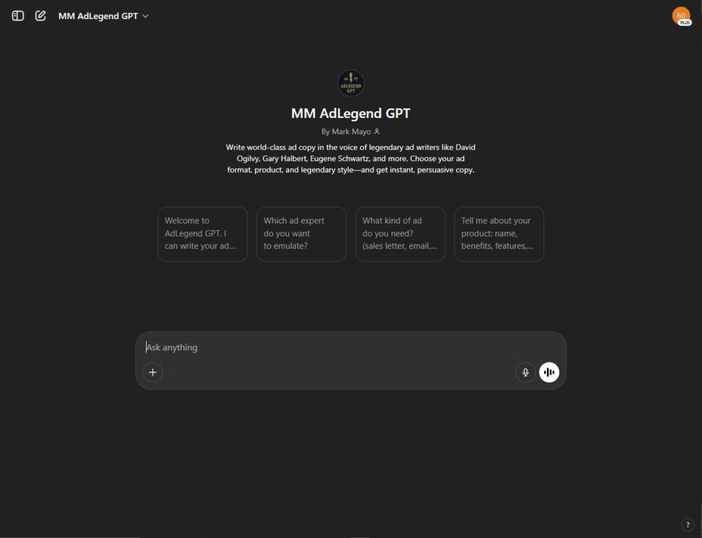 AdLegendGPT screenshot 1