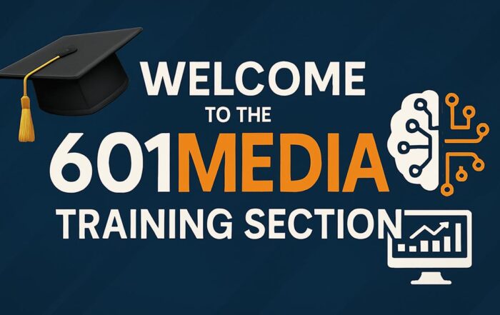 Welcome to our 601MEDIA training section