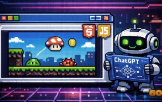 8bit retro games with HTML5 & JS using ChatGPT