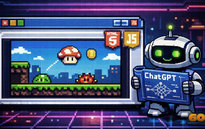 8bit retro games with HTML5 & JS using ChatGPT